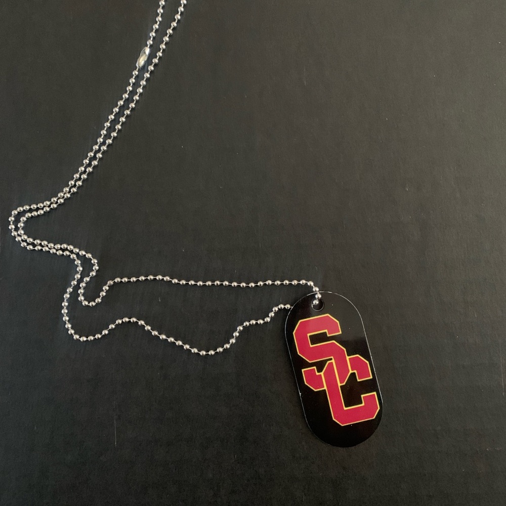 Sublimated double-sided USC Dog Tag